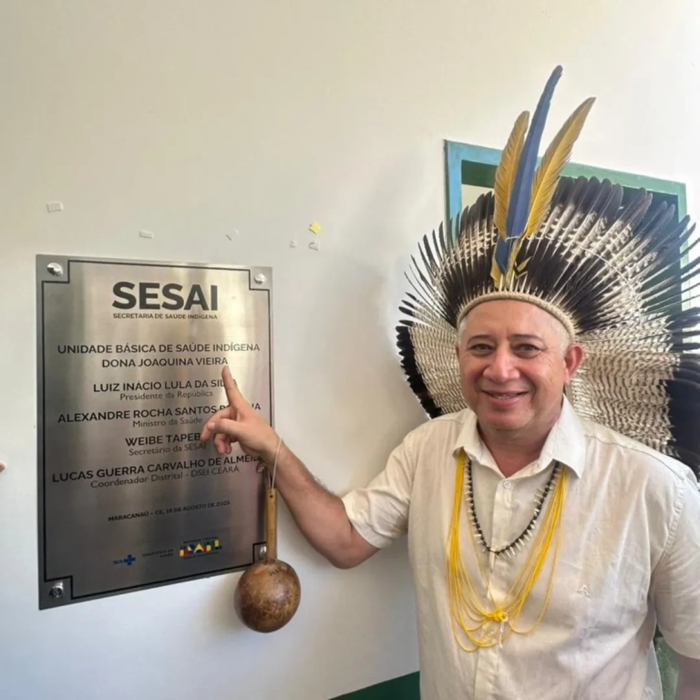 Comunidade indígena comemora inauguração da UBSI Joaquina Vieira no Horto