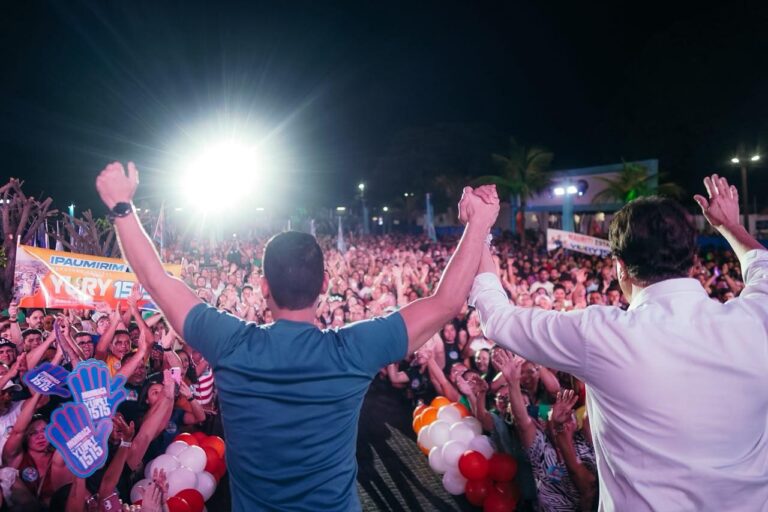Yury do Paredão lança campanha à reeleição em Juazeiro do Norte com apoio de Camilo Santana
