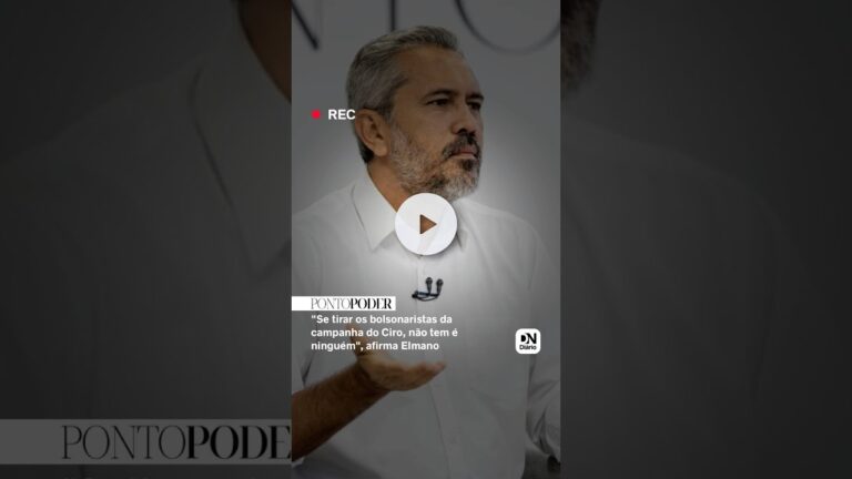 'Se tirar os bolsonaristas da campanha do Ciro, não tem é ninguém', diz Elmano