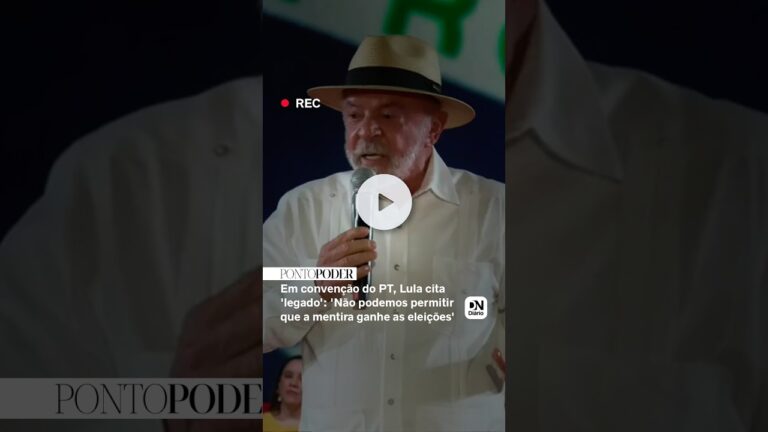 Em convenção do PT, Lula cita 'legado': 'Não podemos permitir que a mentira ganhe as eleições'
