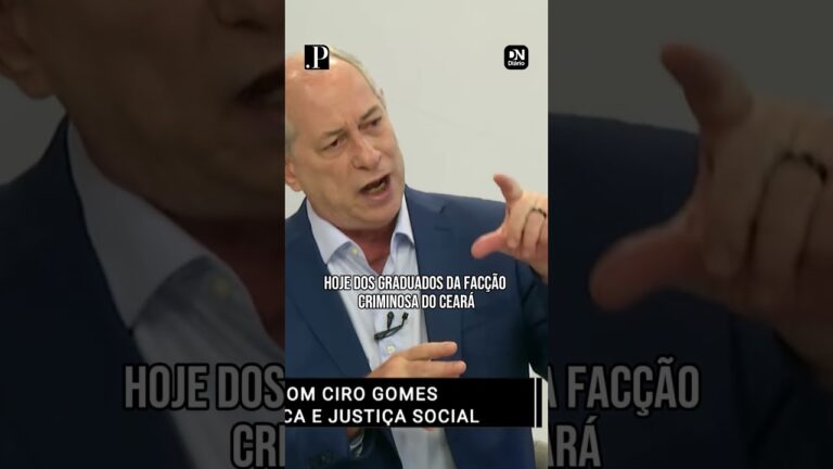 Em sabatina, Ciro Gomes diz que segurança não é problema só nacional: 'O crime compensa no Ceará'
