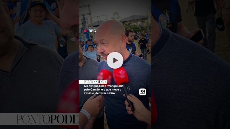 Ivo diz que Cid é manipulado por Camilo: 'O que está movendo o Cid é derrotar o Ciro'