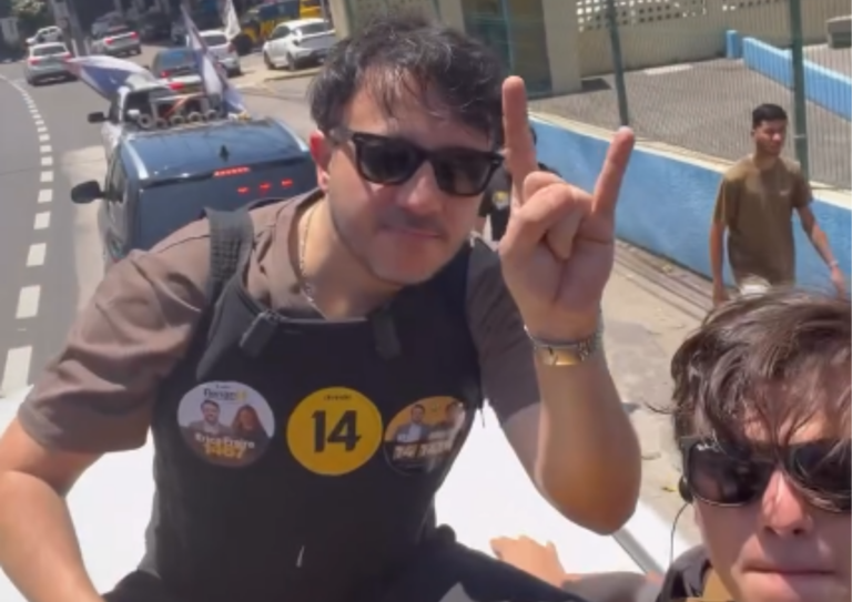 Renan Santos participa de carreata no Vicente Pinzón e promete combate às facções