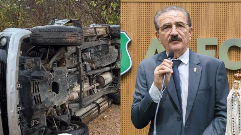 Deputado Walter Cavalcante sofre acidente de carro após agenda de campanha em Crateús