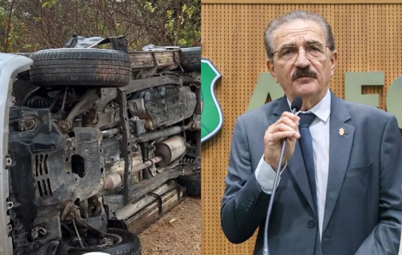 Deputado Walter Cavalcante sofre acidente de carro após agenda de campanha em Crateús