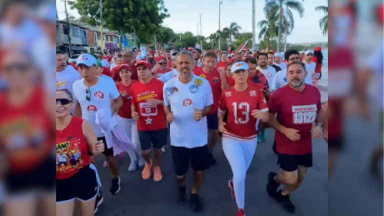 Elmano corre 4 km com Camilo e Evandro em Fortaleza e intensifica agenda de campanha