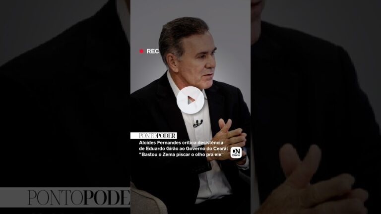'Bastou Zema piscar o olho pra ele', diz Alcides sobre desistência de Girão ao Governo do Ceará