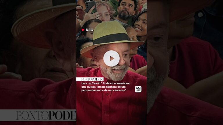 Lula no Ceará: 'Pode vir o americano que quiser, jamais ganhará de um pernambucano e de um cearense'