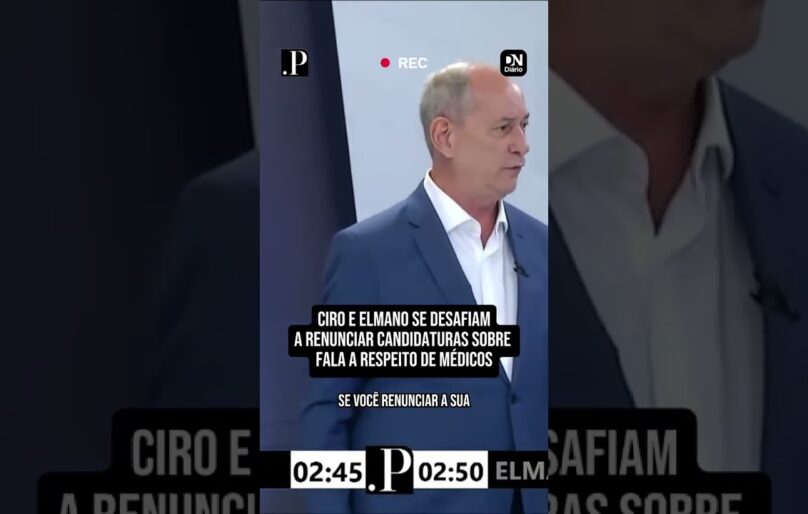 Ciro e Elmano se desafiam a renunciar candidaturas sobre fala a respeito de médicos