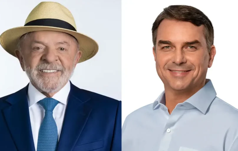 Pesquisa Quaest: Lula tem 46% e Flávio Bolsonaro 45% das intenções de votos válidos no 1º turno